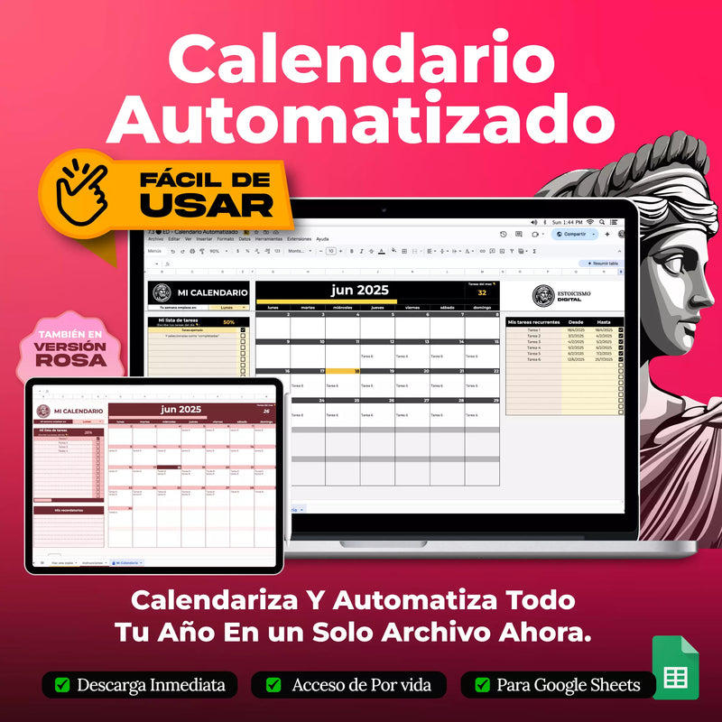Pack Bienestar Google Sheets - contenido completo del pack