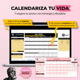 Calendario Automatizado en Google Sheets mostrando vista mensual con eventos y planificación anual (vista 2) — vista 2