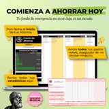 Plantilla Fondo de Ahorro en Google Sheets mostrando dashboard de metas de ahorro y progreso acumulado (vista 2) — vista 2