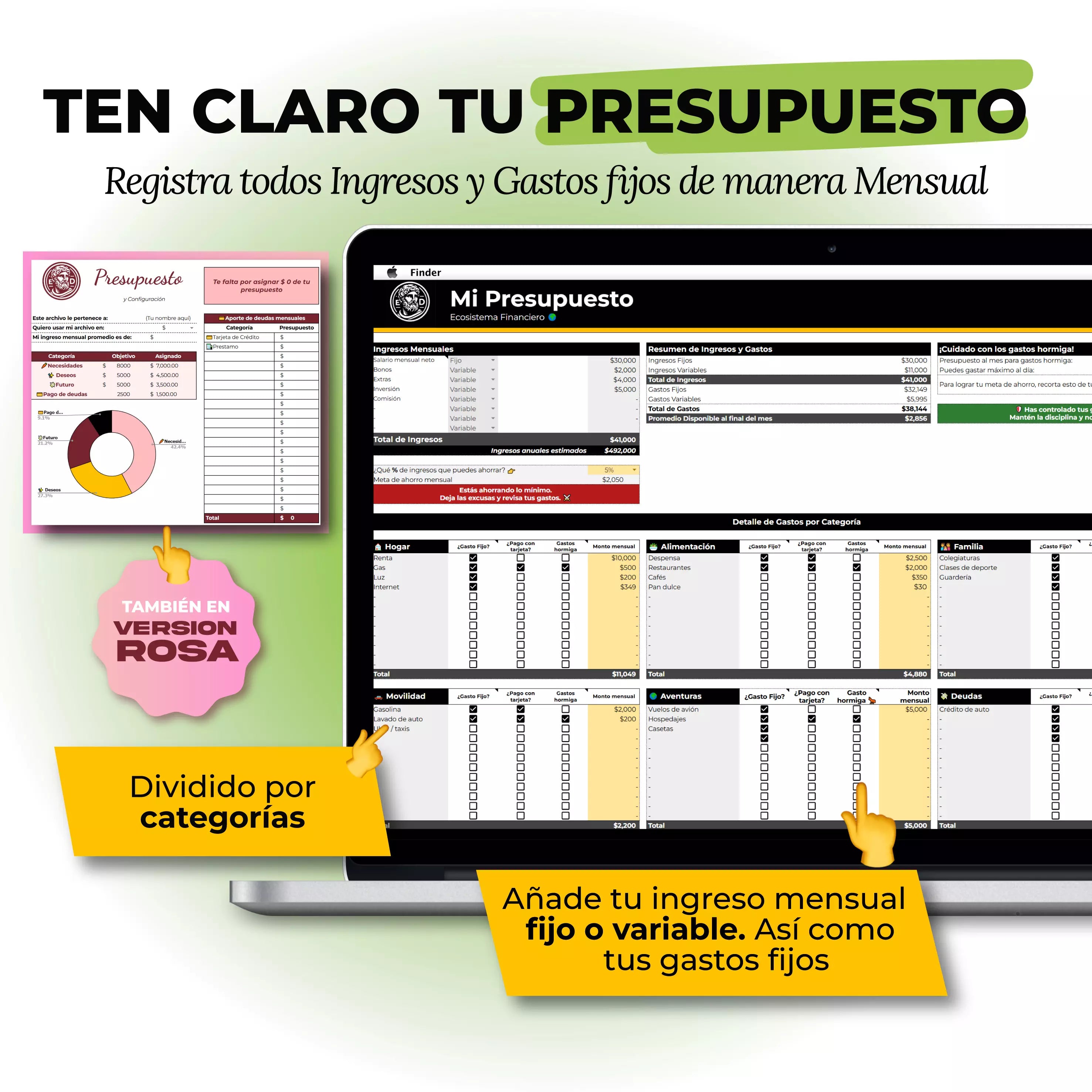 Planificador Finanzas Mensual