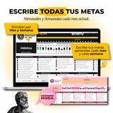 Tracker de Hábitos en Google Sheets mostrando racha diaria activa y resumen mensual de cumplimiento (vista 3) — vista 3