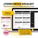 Tracker de Hábitos en Google Sheets mostrando racha diaria activa y resumen mensual de cumplimiento (vista 4) — vista 4