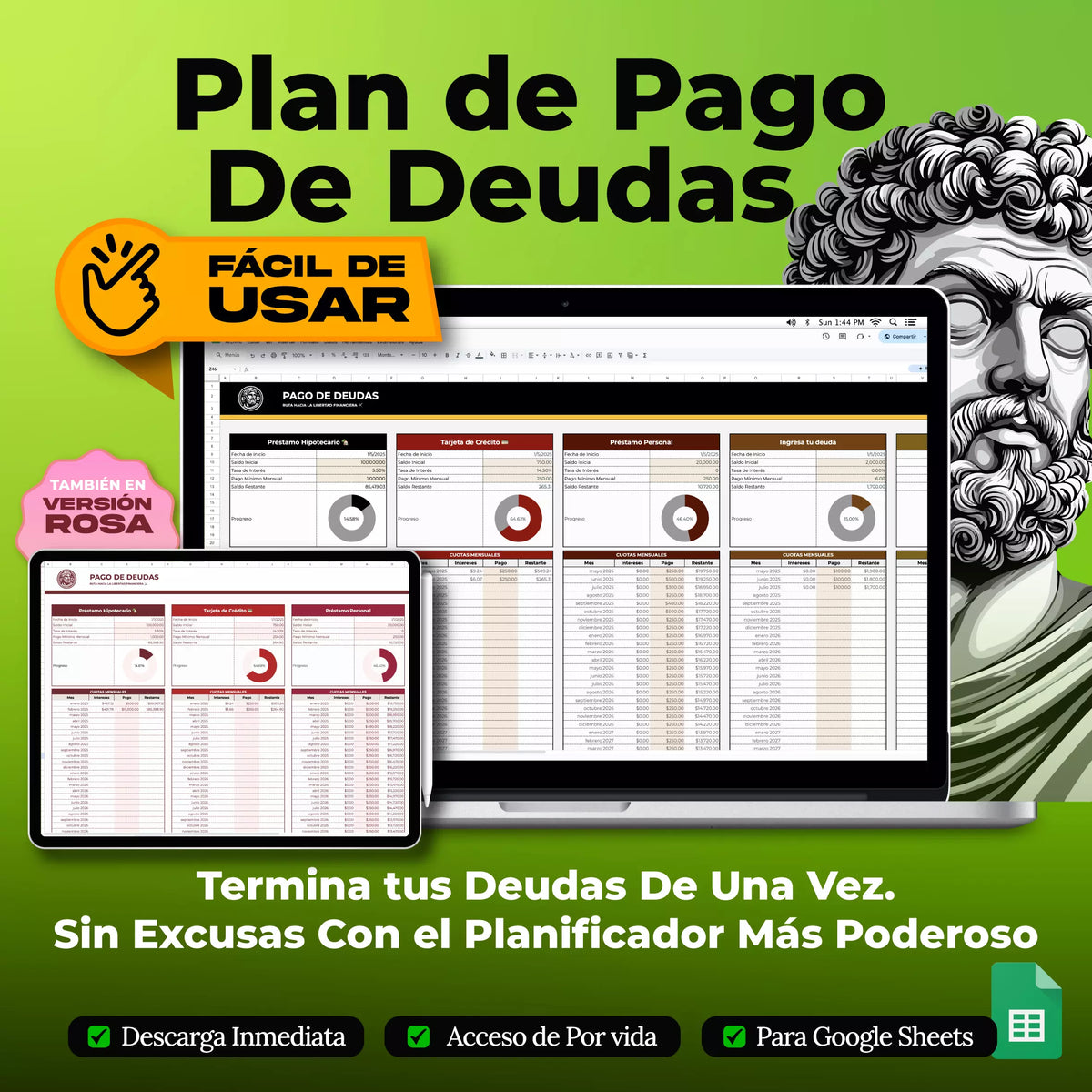 Pack Finanzas - plantillas en Google Sheets para controlar tus finanzas personales (vista 5) — vista 5