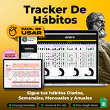 Pack Hábitos - 4 plantillas en Google Sheets para construir hábitos diarios (vista 3)